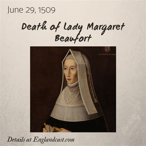 how did margaret beaufort die.